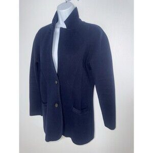 J. Crew Factory Schoolboy Sweater Blazer Navy Capsule Office Classic Women XS
